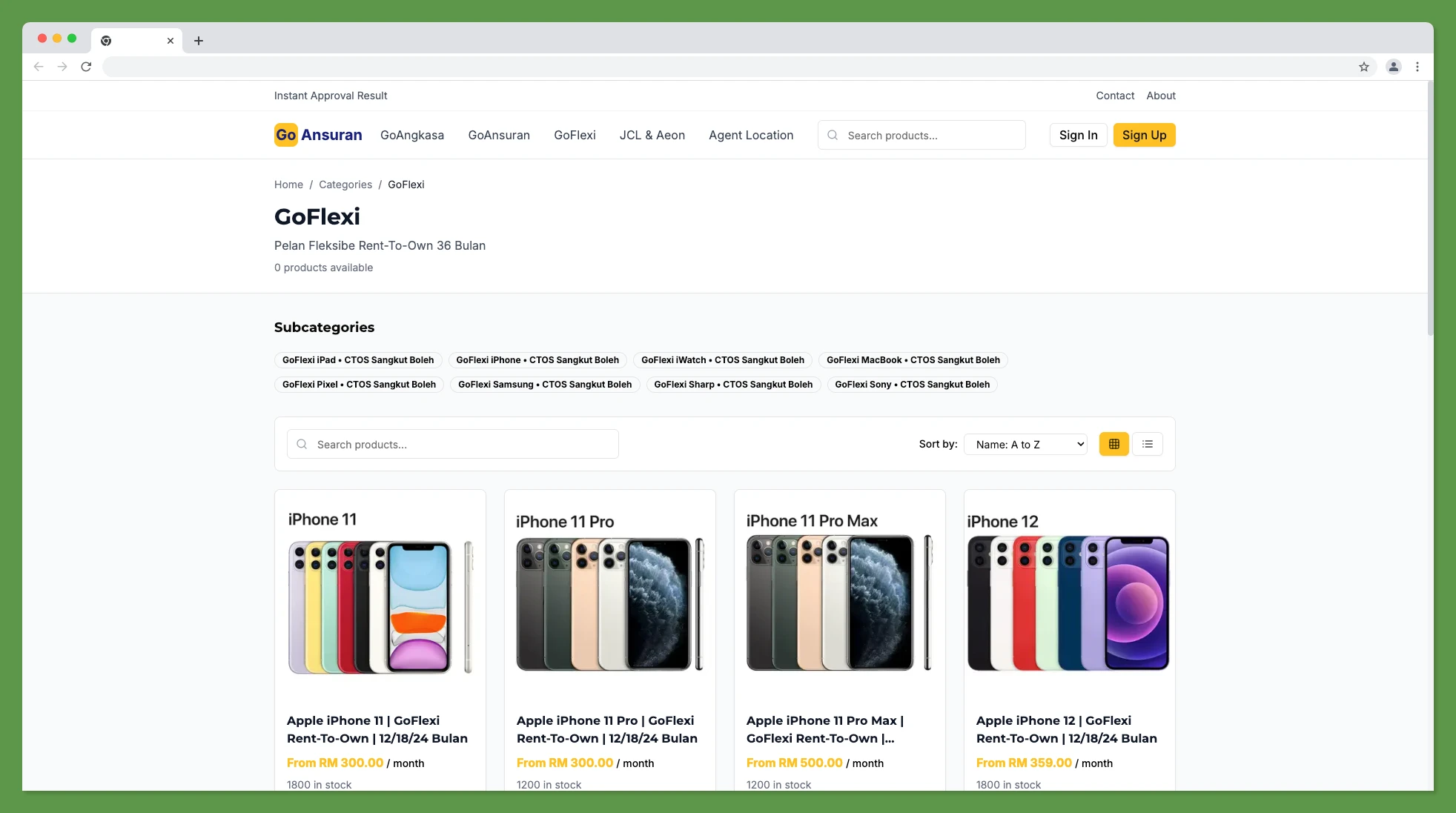 Goansuran - E-Commerce Platform