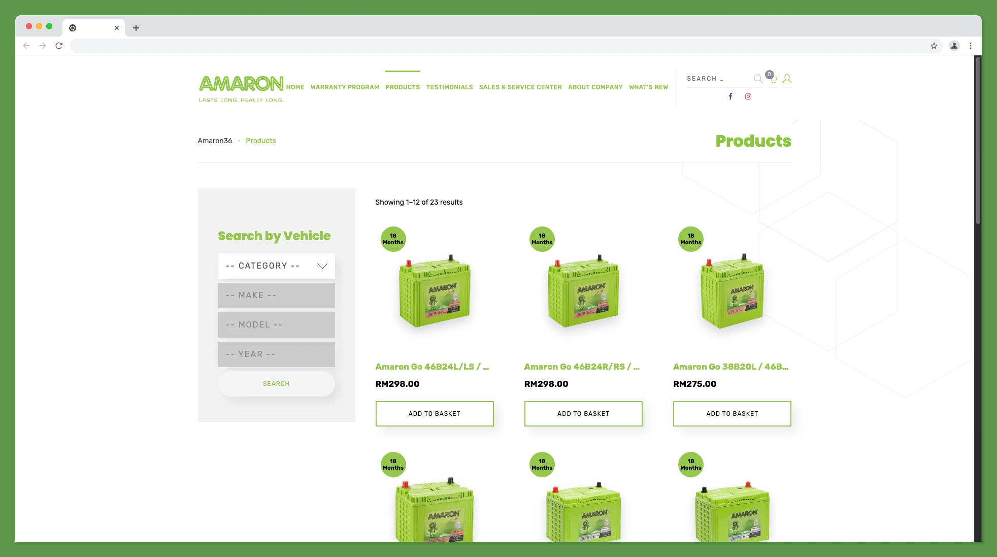 Amaron36 Corporate Website