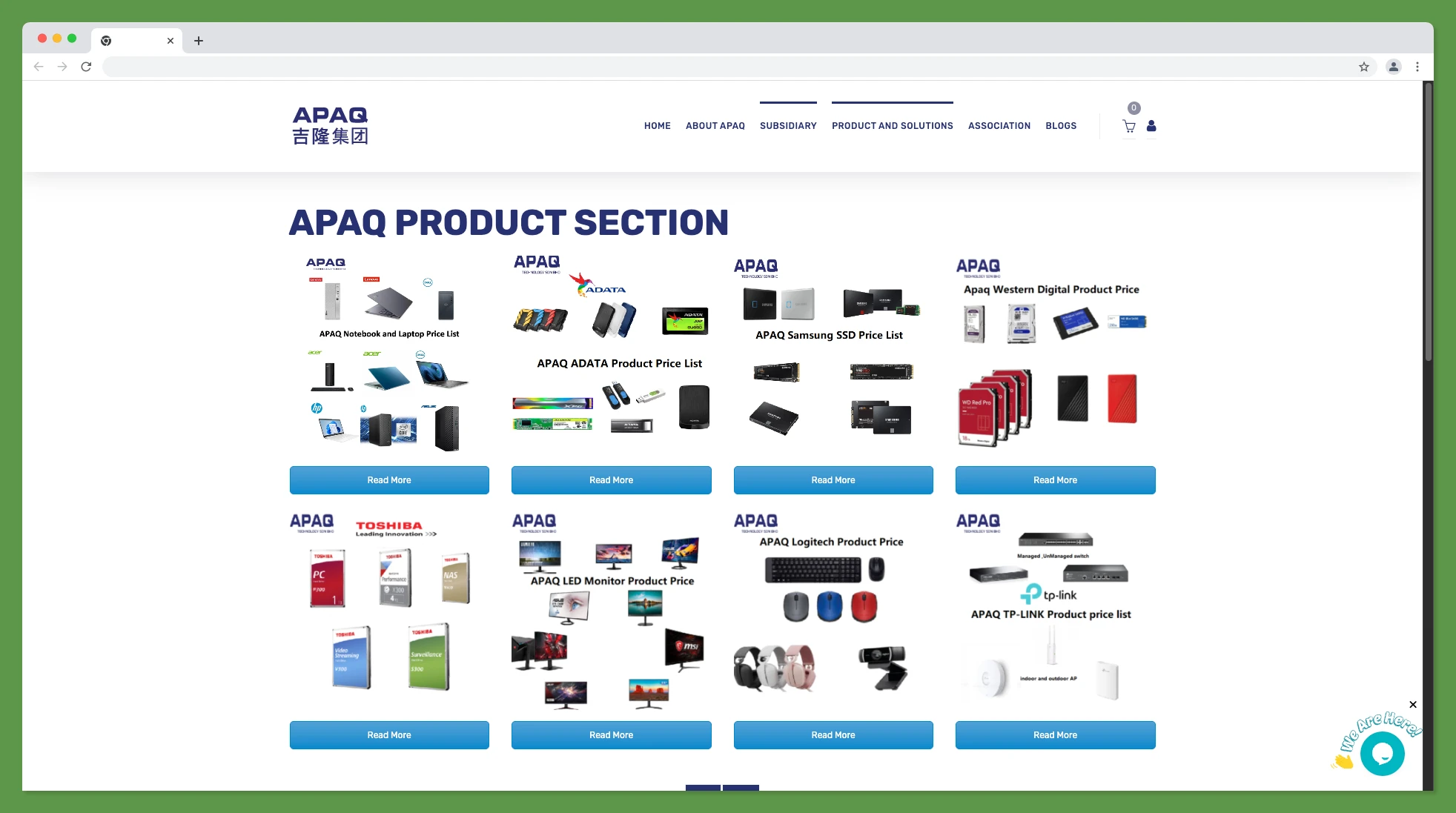 APAQ Group Corporate Website