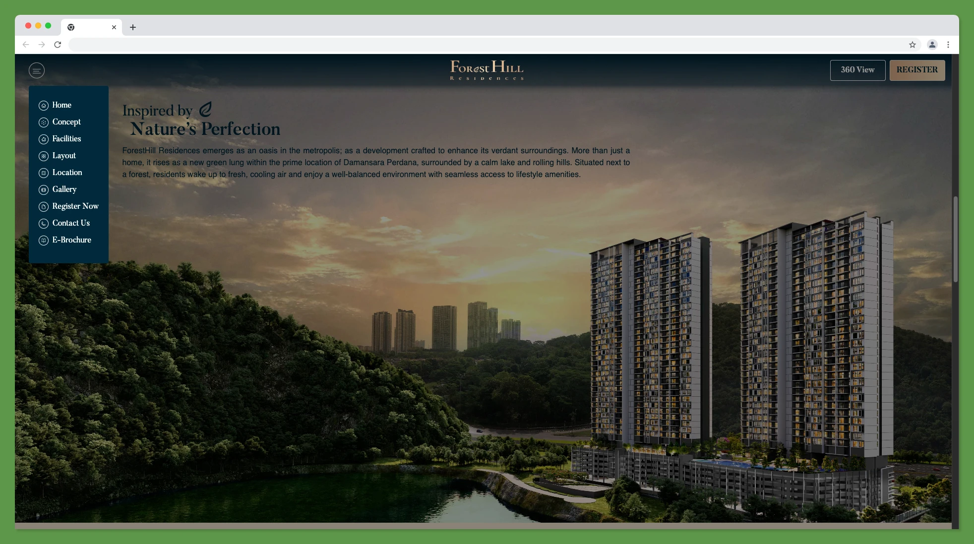 Forest Hill Residences - Landing Page